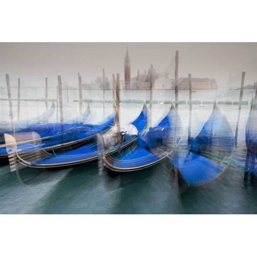Italy, Venice Gondolas at St Marks Square